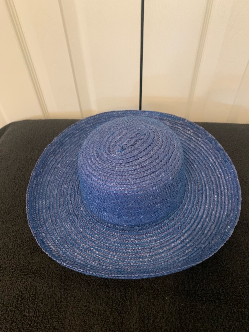 Trio of Straw Sun Hats - Black, Red, Blue - Picture 7 of 8
